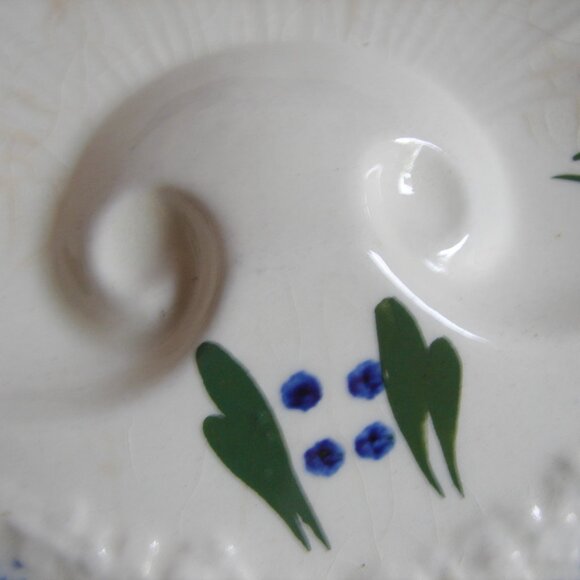 Vtg Blue Ridge Southern Potteries Clam Shell-Shaped Bowl, French Peasant Pattern - Picture 6 of 9